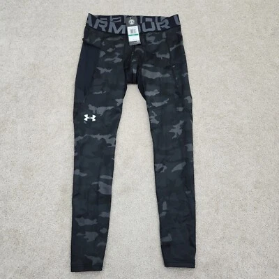 Under Armour Men Large ColdGear Infrared Printed Leggings Black Camo 1381747 001 - Image 1 of 4