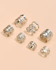 ??7x Ladies Ear Cuff Non-Piercing Clip On Fake Cartilage Earrings Silver??
