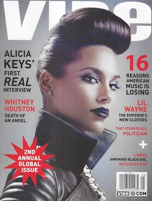 Vibe Magazine Alicia Keys Whitney Houston Lil Wayne LMFAO Global Issue 2012 - Image 1 of 4