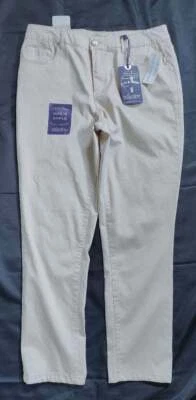 Women's Sz 12 Revolt Butt Lift & Shape Skinny Ankle Pants Solid Beige NEW NW - Image 1 of 4