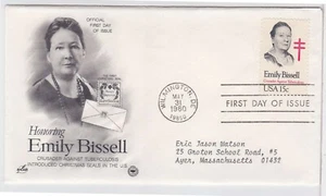 TurtlesTradingPost- Emily Bissell - 1980 - FDC #1823 - Artcraft Variety Cachet - Picture 1 of 1