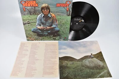 John Denver Spirit 1976 RCA Records 33 RPM Vinyl LP Original Color Sleeve Lyrics Foto 1 de 4