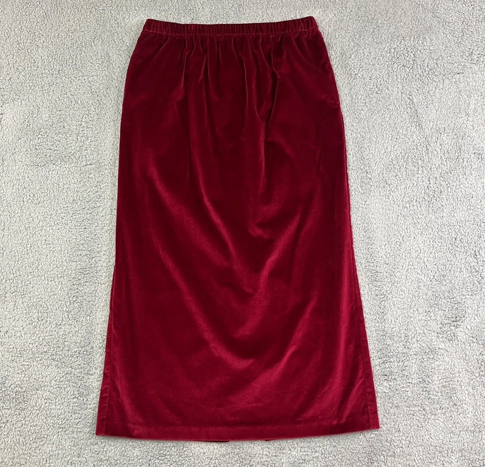 Maxi Falda Columna Terciopelo Orvis Para Mujer Grande Grunge Regal Oscura Romántica Vacaciones Foto 1 de 4