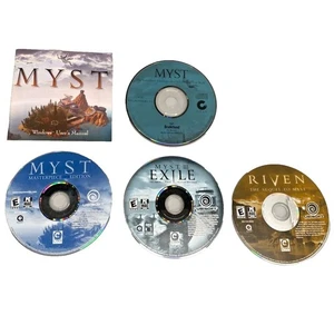 Myst: Masterpiece Edition (Win/Mac, 1998) + Riven & Exile (4 Discs) - EUC- - Picture 1 of 15