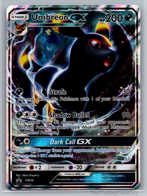 Promoción de Pokémon Estrella Negra 2017 Umbreon GX #SM36 EX-NM Foto 1 de 4