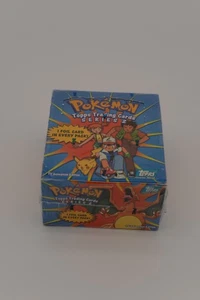 Topps Pokemon Edición Animación TV Serie 2 Caja Booster Vacía para Pantalla Azul #2 - Imagen 1 de 5