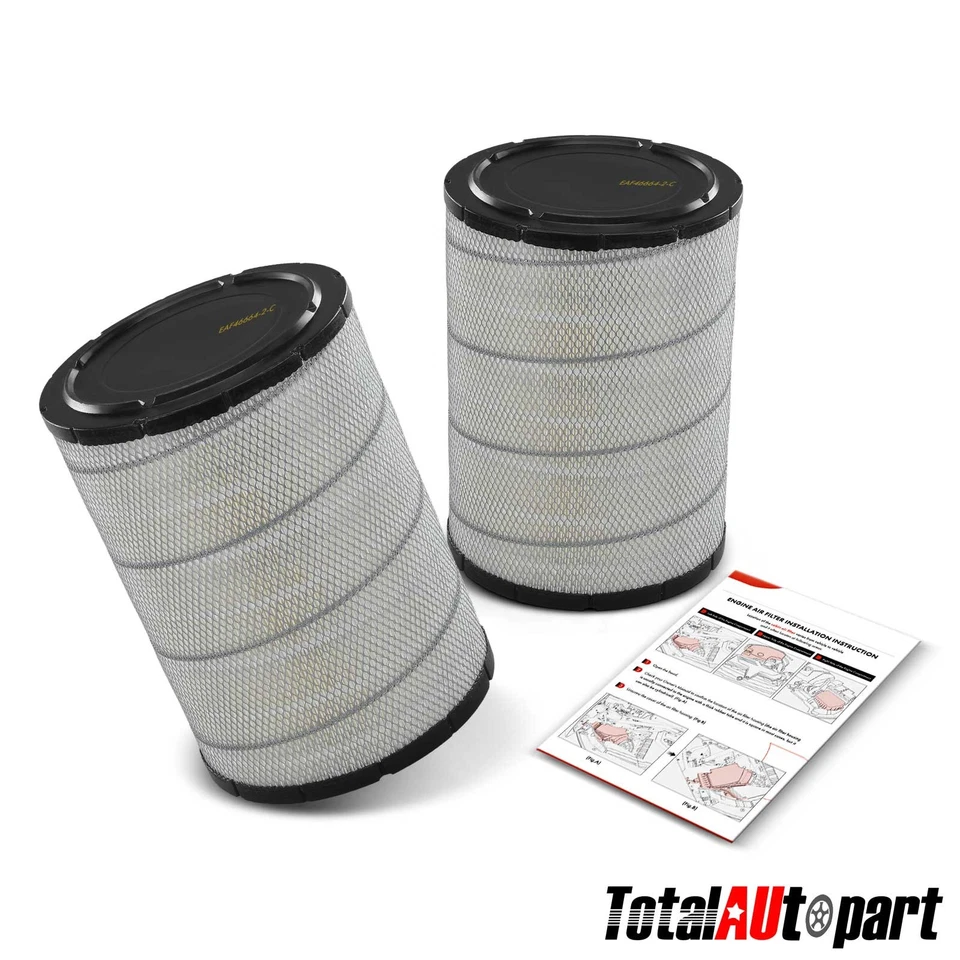 2x Filtro de aire del motor para Chevrolet GMC T7500 T6500 1998-2009 Ford Isuzu 12471801 Foto 1 de 4