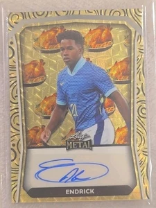 Endrick 2025 Leaf Metal GOLD AND TURKEY 1 OF 1 Excellent CONDITION Great CARD - Bild 1 von 2