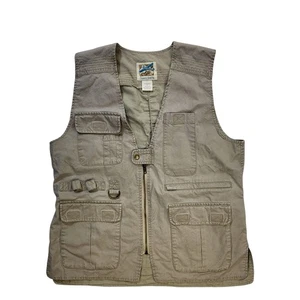 Travel Smith Vest Women's Medium Beige Khaki Safari Utility Fishing Hunting Vtg - Picture 1 of 9