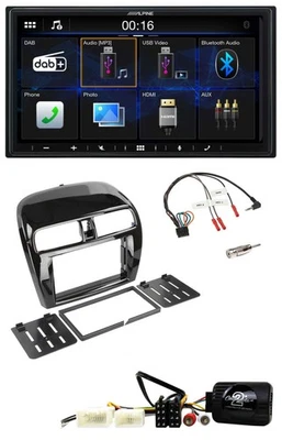 Alpine Bluetooth 2DIN Lenkrad DAB USB Autoradio für Mitsubishi Mirage SpaceStar - Bild 1 von 4