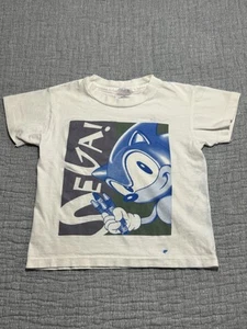 Rare Vintage 90s Sonic The Hedgehog Sega Club Single Stitch Tee T-Shirt Kids S - Picture 1 of 12