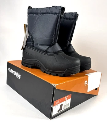 Botas de nieve aisladas Northside Frosty para niños grises talla 4 nuevas en caja invierno Foto 1 de 4