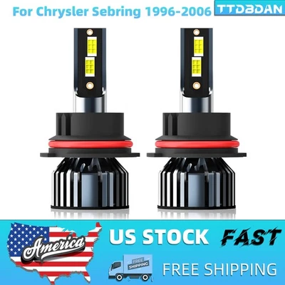 Kit de bombillas LED haz alto/bajo 6000 k para Chrysler Sebring 1996-2006 9007 Foto 1 de 4