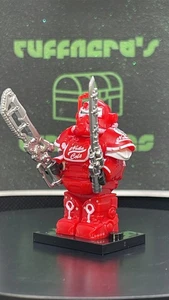 Custom PAD Printed LEGO FALLOUT T-51 POWER ARMOR (Nuka Cola Red Variant) MiniFig - Picture 1 of 21