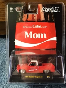 M2 Machines SHARE A COKE Chevrolet Cheyenne SQUAREBODY MOM Coca Cola⭐️Fast Ship - Picture 1 of 1
