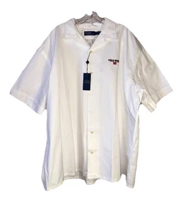 Polo Ralph Lauren Größe XXL Big Fit Polo Sport Chino Camp Hemd weiß neu mit Etikett $ 125 - Bild 1 von 13