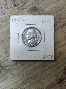 1959 P Nickel Gold Toning Full Steps - Picture 1 of 8