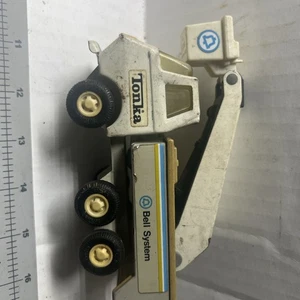 Tonka Bell System Telephone Bucket Truck 6" Pressed Steel & Plastic Vintage - Picture 1 of 5