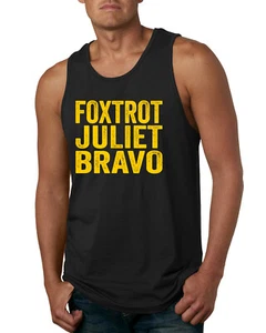 Foxtrot Juliet Bravo FJB FJB Lets Go Brandon Political Men Graphic Tank Top - Bild 1 von 10
