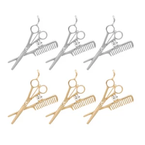 6PCS Shiny Brooch Suit Brooch Party Accessories Suit Decor Hair Stylist Gift - Picture 1 of 11