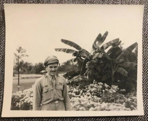 Ref_75 Photo Military Vintage Wild Black White HELP IDENTIFY Tropical Airplane - Picture 1 of 7