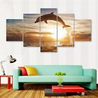 5 Pieces Animal Dolphins Wall Art Modular Pictures For Living Room Frame