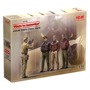 ICM 32116 Plastic model kit Scale 1:32 USAAF Pilots. Photo to remember 1944-1945 - Bild 1 von 8