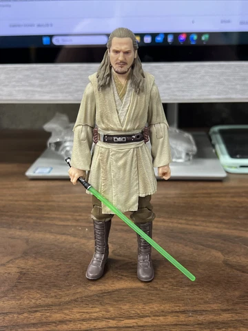 Star Wars Hasbro 6" Black Series QUI GON JINN Lucasfilm 50th Ann PHANTOM MENACE Cover