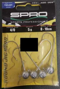 SPRO Gamakatsu Round Jig Head 22 4/0 5g 4 Stück Jigkopf Jighead Bleikopf NEW OVP - Picture 1 of 1