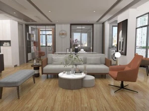 SPC Luxury Vinyl Click Flooring Plank Waterproof w/pad 1.5mm IXPE SAMPLE 004 - Picture 1 of 11