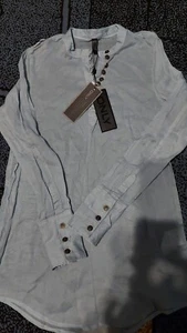 camicia donna misura m marca Only in cotone colore celeste trasparente misura m - Foto 1 di 1