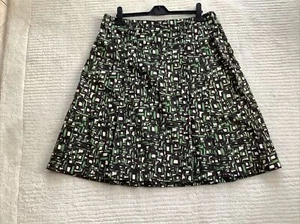 Coast Ladies Green Multi Pattern Fully Lined Skirt Vintage Looking Size 14 - Picture 1 of 12