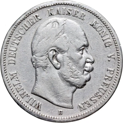 Germany, 5 Mark 1876 B - William I, Kingdom of Prussia, German States - Image 1 of 2