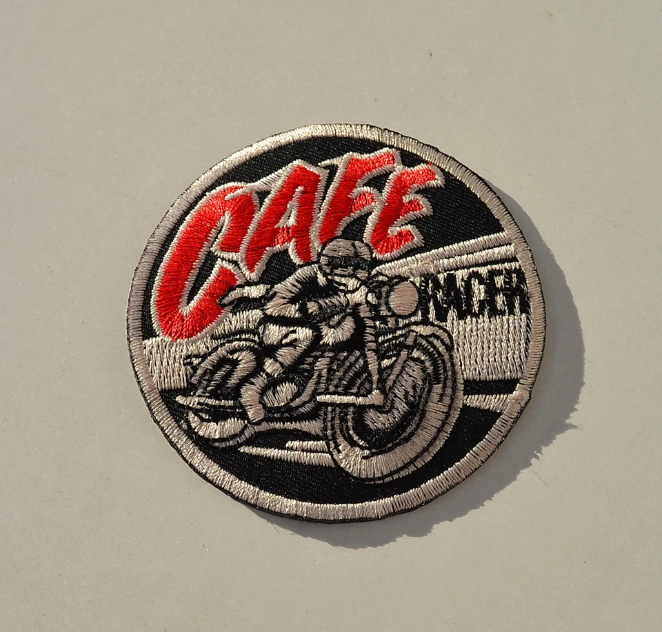 NO NAME Patch Cafe Racer Vintage Aufnäher Aufbügler Triumph Norton BSA Biker BMW