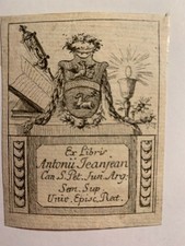 Ex-libris Alsace JEANJEAN Antoine, Moeder 213, 63 x 48 mm, graveur Weiss J.M.