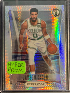 2020-21 Panini Prizm Flashbacks Prizm Hyper #9 Jayson Tatum Boston Celtics