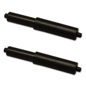 2 X Black Toilet Roll Inserts Spindle Spring Loaded Replacement Holders UK stock - Picture 1 of 1