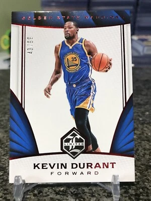 2016-17 Limited #90 Kevin Durant Rare Red Foil Parallel SSP /99 Warriors!!! - Image 1 of 2