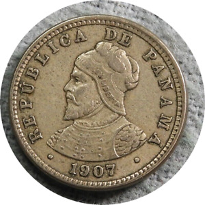 elf Panama 1/2 Centesimo 1907 (P) Balboa Philadelphia Mint   309