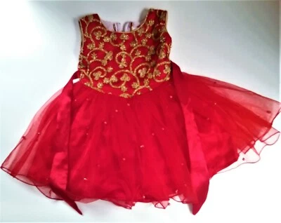 Vestido para niña talla 16 rojo o disfraz de baile - vestido de fiesta "Dream Girl" Foto 1 de 4