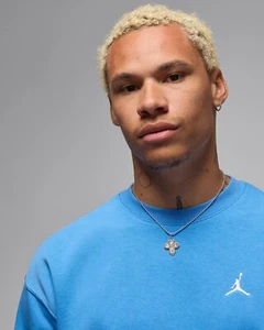NWT Men's NIKE Jordan Brooklyn Fleece Men's Crew-Neck Sweatshirt FV7293-469 - Picture 1 of 5