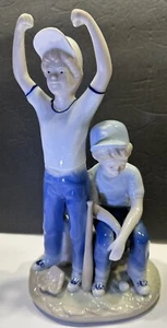MEICO Porcelain By Paul Sebastian Baseball "HOME RUN" 1989 - Lladro Style EUC - Picture 1 of 15