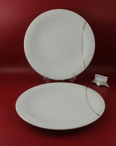 Bauscher Weiden - 2 Stück Speiseteller creme D. 26 cm. Gold dekoriert NEU ! - Bild 1 von 5
