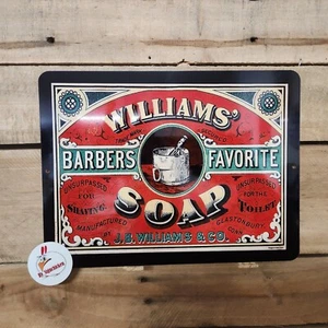 WILLIAMS SOAP Vintage Advertisement ON ALUMINUM 9 X 12 SIGN Wall Decor - NEW - Picture 1 of 1