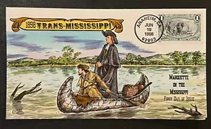 Travelstamps: 1988 Collins FDC Marquette on the Mississippi #3209a - Picture 1 of 4