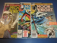 Moon Knight #10,11,12 Bronze age lot of 3 VGF to VFNM