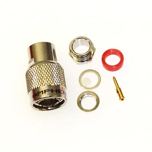 AMPHENOL 79525-75RFX 75 Ohm TNC Inline Clamp-Solder Plug for RG-59,62, New QTY-2 - Picture 1 of 4
