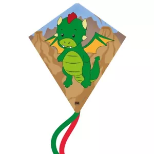 CIM Kinder-Drachen Eddy-S PRINCESS 50x56cm Einleiner-Flugdrachen inkl Drachensch - Bild 1 von 1