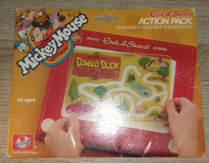 Vintage Etch A Sketch Fun Screens Action Pack Walt Disney's Mickey Mouse Friends - Picture 1 of 3