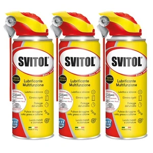 Svitol Lubrificante Multifunzione Sbloccante Spray Universale - 3 Pezzi da 400ml - Foto 1 di 2